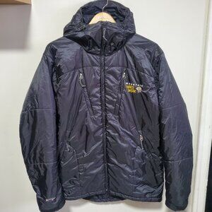 MOUNTAIN HARDWEAR Sub Zero Conduit SL Hooded Puffer Coat Jacket Black Mens Large